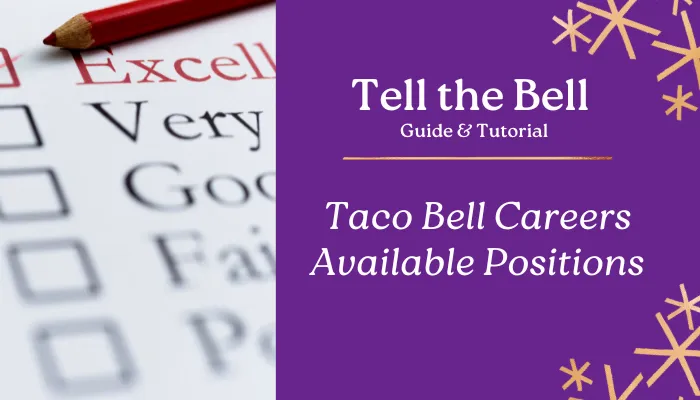 Taco Bell Careers Available Positions Taco Bell Careers Available Positions